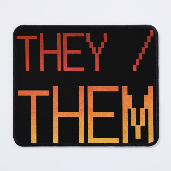 Item preview, They/Them Cutout Pronouns with a Red to Yellow Gradient designed and sold by MxA19.