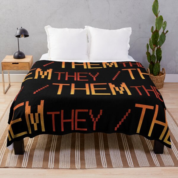 Item preview, They/Them Cutout Pronouns with a Red to Yellow Gradient designed and sold by MxA19.