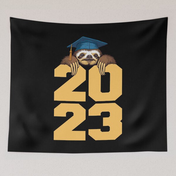 Item preview, Class Of 2023 Funny Sloth Senior Graduation Graduate designed and sold by GrandeDuc.