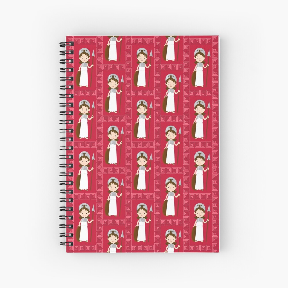 Goddess Athena Spiral Notebook