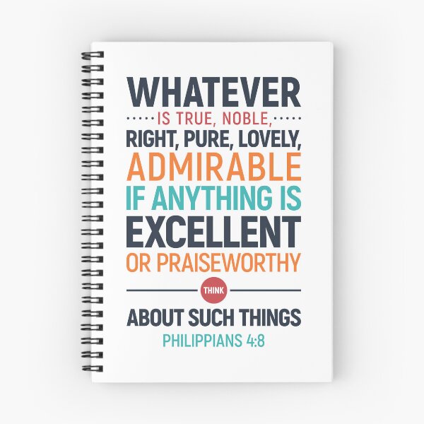 Item preview, Philippians 4:8, Whatever Is True Noble Right Pure Lovely designed and sold by aenaonartwork.