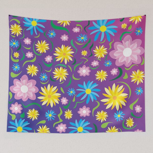 Item preview, Bi Flower Child Print designed and sold by SB-C-Merch.
