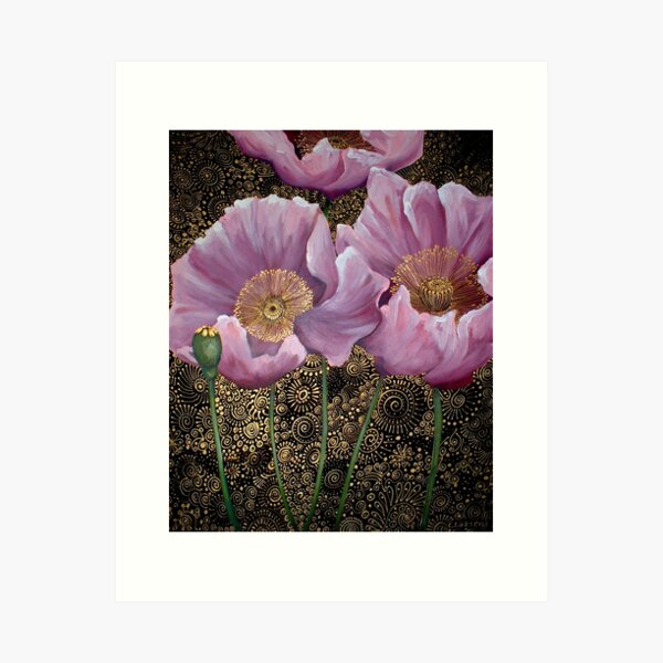 Pink Poppies Art Print