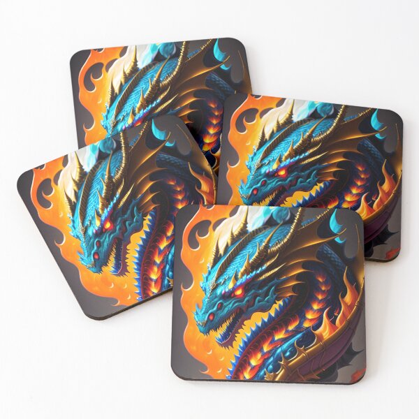 Item preview, Blue fire dragon designed and sold by MadinaFatt.
