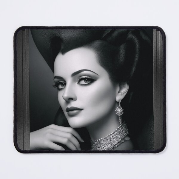 Item preview, 40s High Fashion Mademoiselle  Glamorous AI Concept Art Portrait by Xzendor7 designed and sold by Xzendor7 Digital Art Creations.
