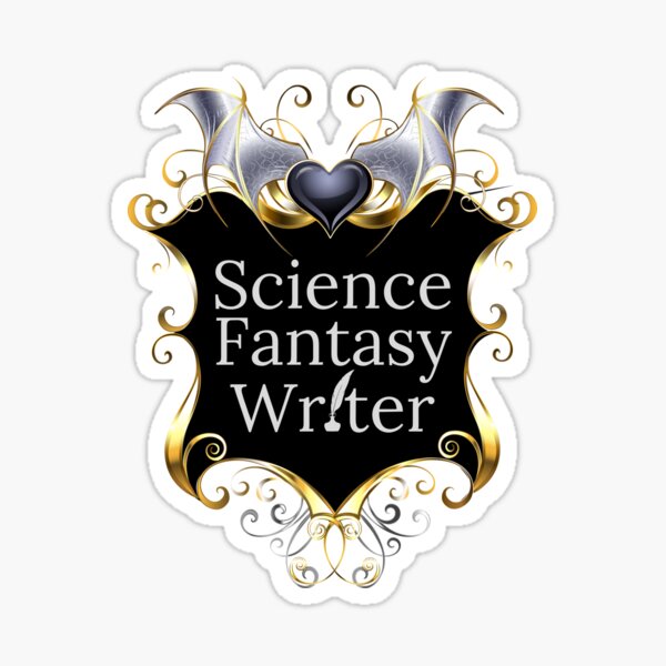 Item preview, Science Fantasy Writer Shield Emblem Background designed and sold by TheKnightWriter.