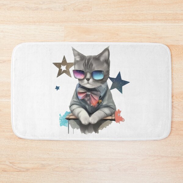 Item preview, Cat in cosmic sunglasses designed and sold by Harmonysens.