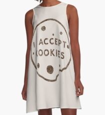 I Accept Cookies A-Line Dress
