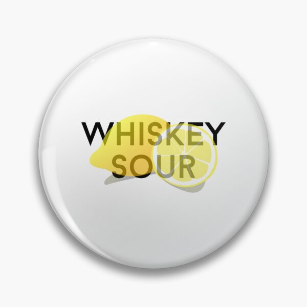 Item preview, whiskey sour text graphic v1 white background designed and sold by fishpressink.