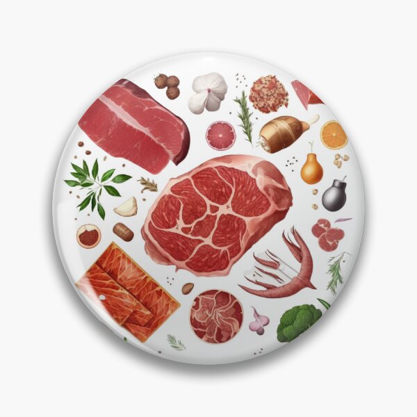 Item preview, Raw Meat Cuts BBQ Chef Butcher  designed and sold by The Junto Shop.