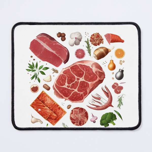 Item preview, Raw Meat Cuts BBQ Chef Butcher  designed and sold by The Junto Shop.
