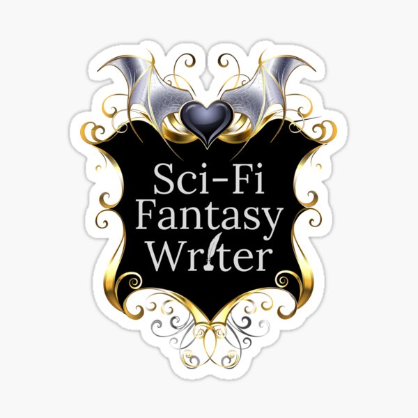Item preview, Sci-Fi Fantasy Writer Shield Emblem Background designed and sold by TheKnightWriter.