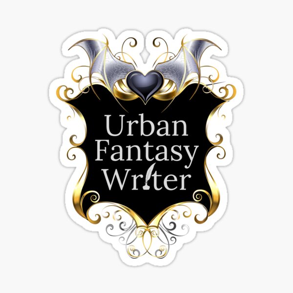 Item preview, Urban Fantasy Writer Shield Emblem Background designed and sold by TheKnightWriter.