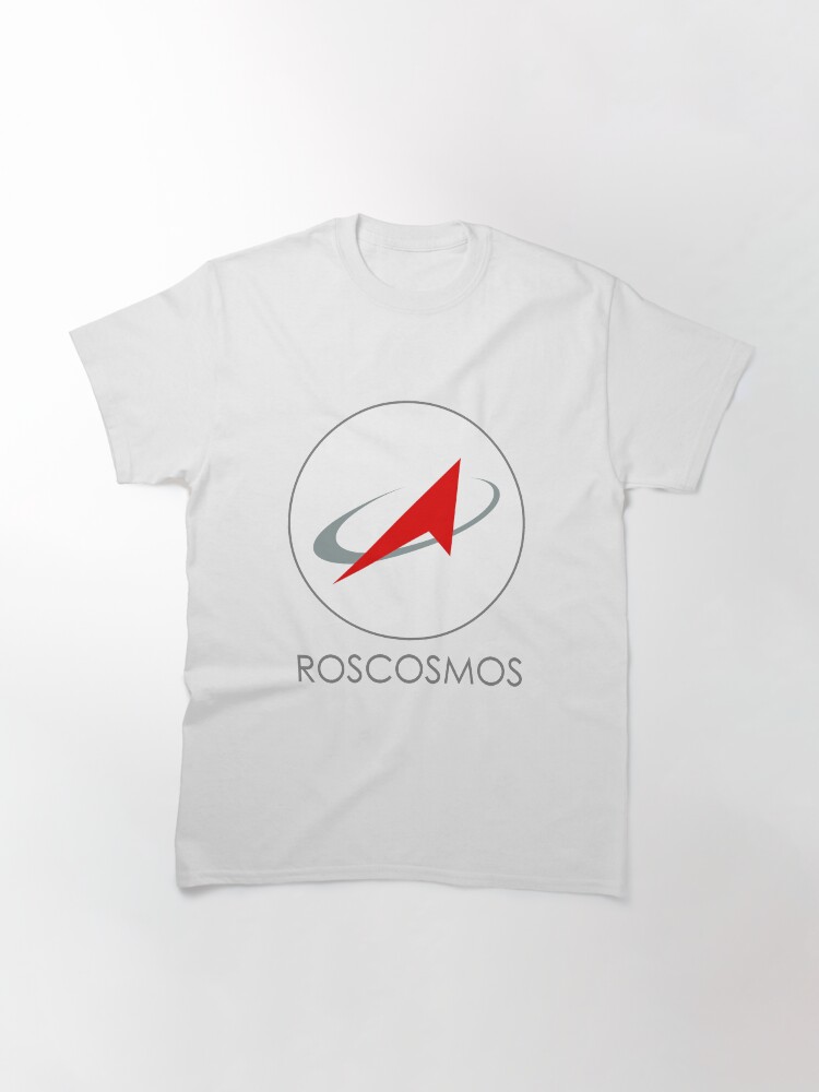 Alternate view of Russian Federal Space Agency (Roscosmos) Logo Classic T-Shirt