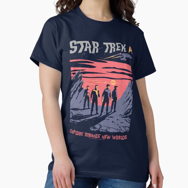 Item preview, Star Trek: The Original Series Strange New Worlds Travel Poster designed and sold by FifthSun.