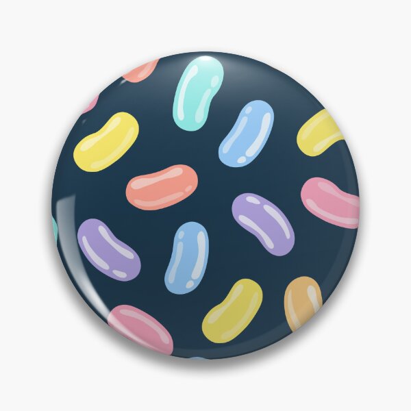 Item preview, jelly beans - multicolored on navy designed and sold by littlearrow.
