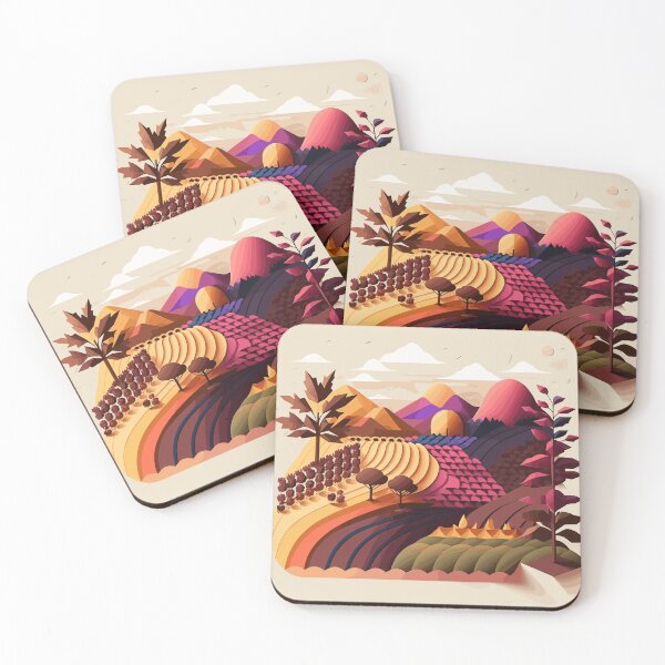 Item preview, Coffee Landscape Illustration - Inspired by Colombia designed and sold by ChelaDesigns.