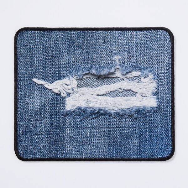 Item preview, vintage close up of a torn part of jeans designed and sold by pineapplearti.