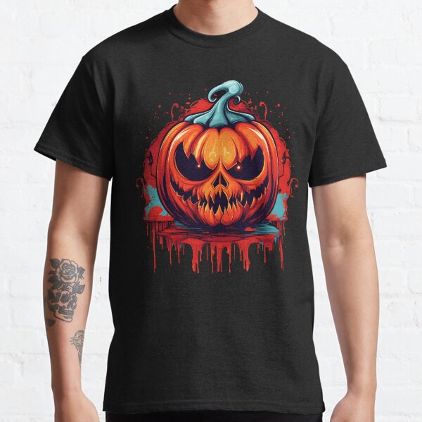 Halloween gruseliges, heimgesuchtes Kürbismonster Classic T-Shirt