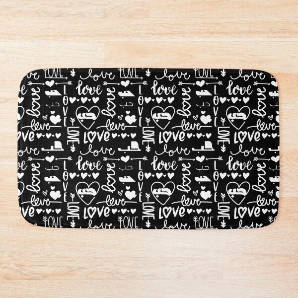 Item preview, Love in Arabic Calligraphy Hub Hubb حب Black White designed and sold by ZamZamDesign.