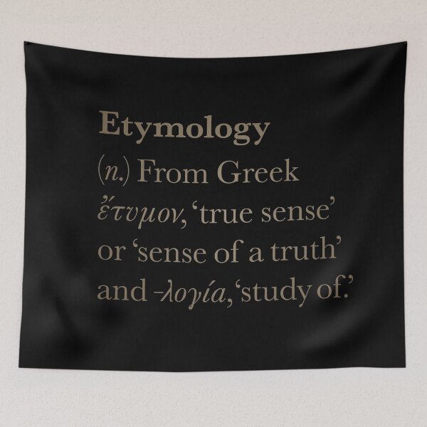 Item preview, Etymology definition. v.4 designed and sold by x1brett.