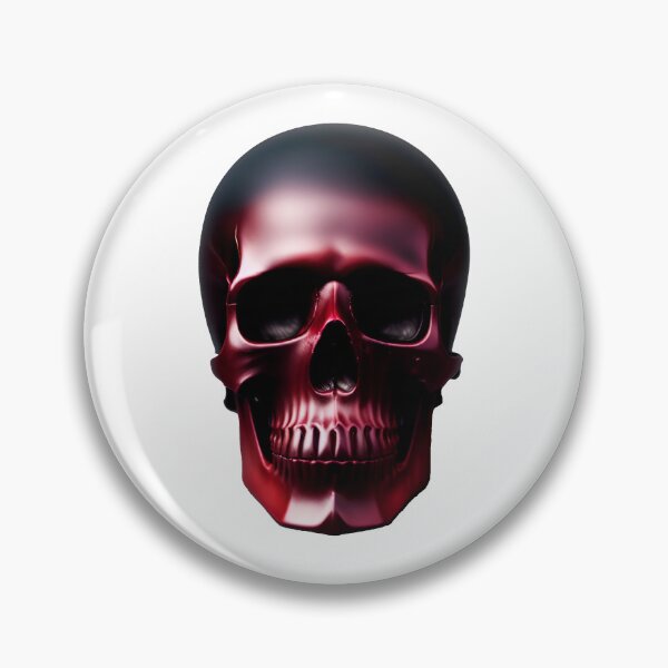 Item preview, Burgundy iron skull designed and sold by MadinaFatt.