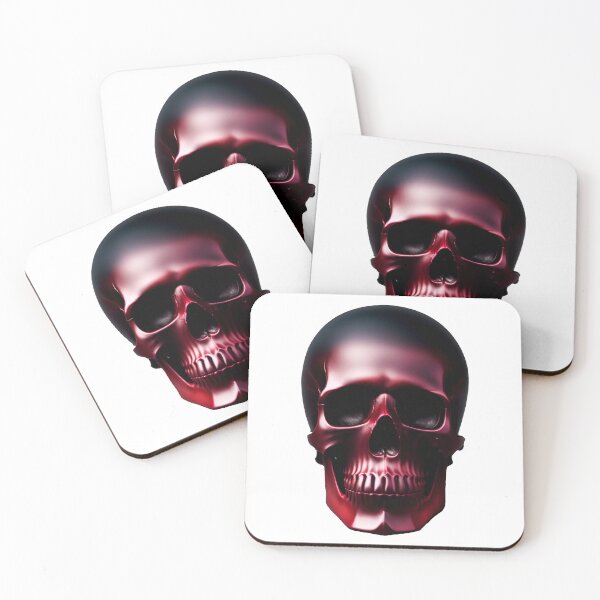 Item preview, Burgundy iron skull designed and sold by MadinaFatt.