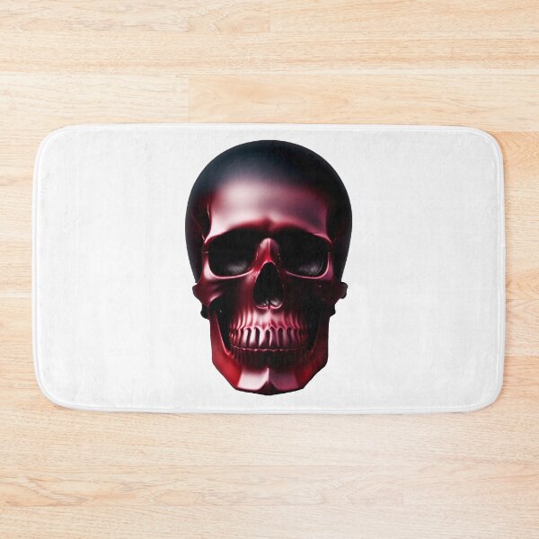 Item preview, Burgundy iron skull designed and sold by MadinaFatt.