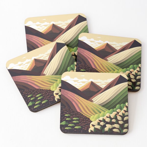 Item preview, Coffee Landscape Illustration - Inspired by Colombia designed and sold by ChelaDesigns.