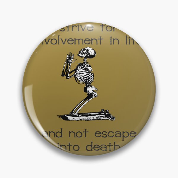 Item preview, Strive For Involvement In Life Atheist Belief Quote designed and sold by taiche.