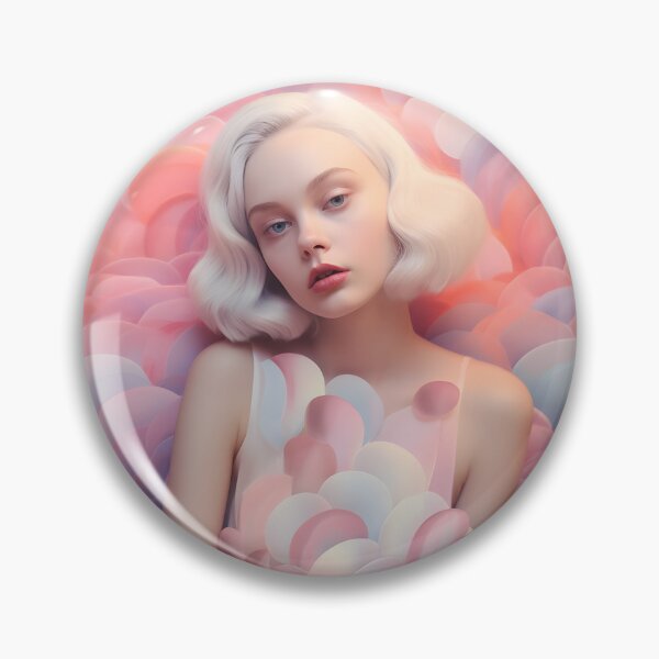 Item preview, Image of a girl posing on a pink background designed and sold by HaberkaDesign.