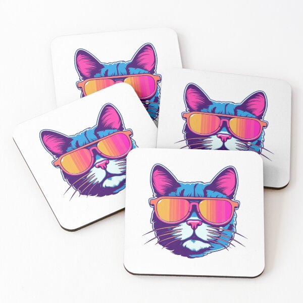 Item preview,  Cool Cat with Glasses Graphic Design designed and sold by Handmade--Heaven.