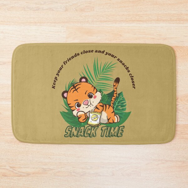Item preview, Cute Kawaii Baby Tiger during snack time with sweet quotes designed and sold by blesstudio.
