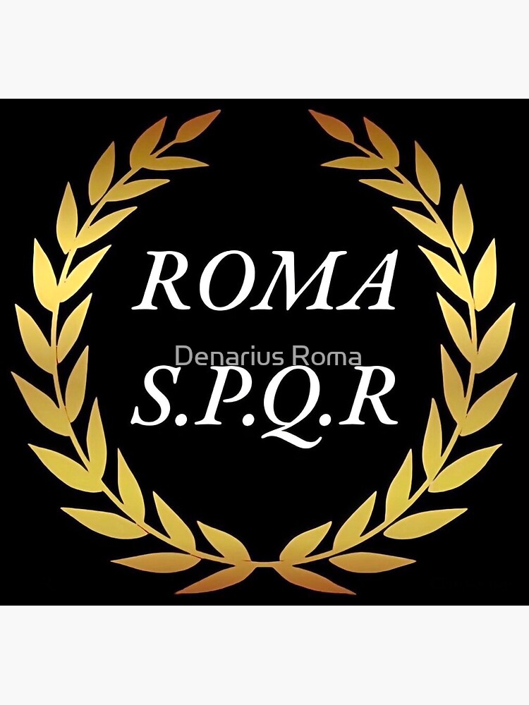 Roman Logo Spqr Sticker For Sale By Benjidrummer07 Redbubble