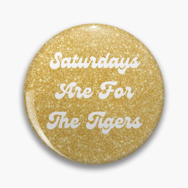 Item preview, Saturdays are for the Tigers Gold Glitter designed and sold by zzeman.