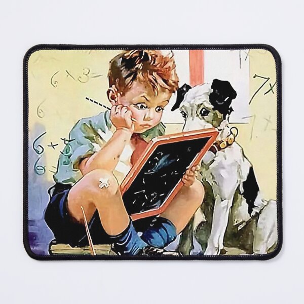 Item preview, Once Upon A Time Boy Love Math and Dog Teacher designed and sold by encruzshop.
