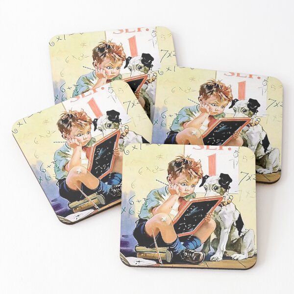 Item preview, Once Upon A Time Boy Love Math and Dog Teacher designed and sold by encruzshop.
