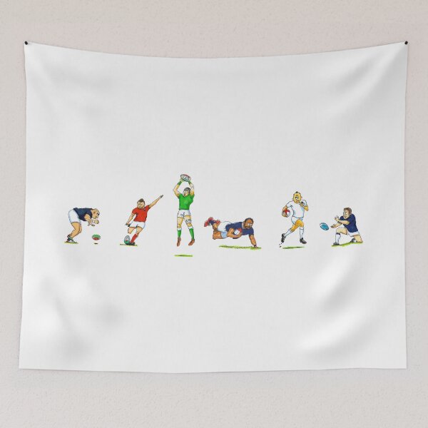 Item preview, Six Nations rugby players designed and sold by dizzycatbiz.