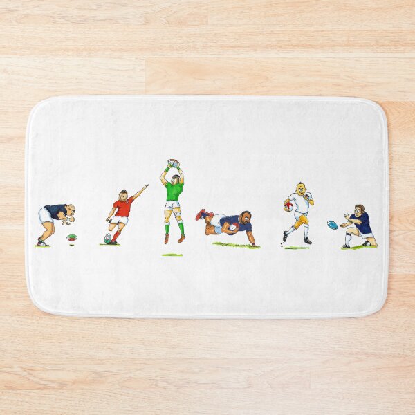 Item preview, Six Nations rugby players designed and sold by dizzycatbiz.