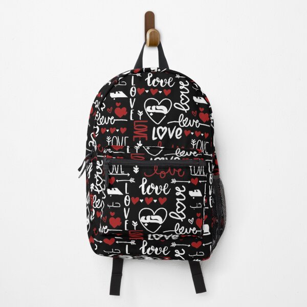 Item preview, Love in Arabic Calligraphy Hub Hubb حب Black White Red designed and sold by ZamZamDesign.