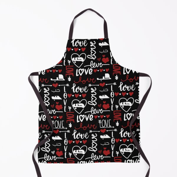 Item preview, Love in Arabic Calligraphy Hub Hubb حب Black White Red designed and sold by ZamZamDesign.