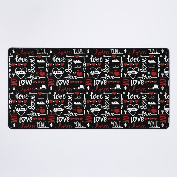 Item preview, Love in Arabic Calligraphy Hub Hubb حب Black White Red designed and sold by ZamZamDesign.