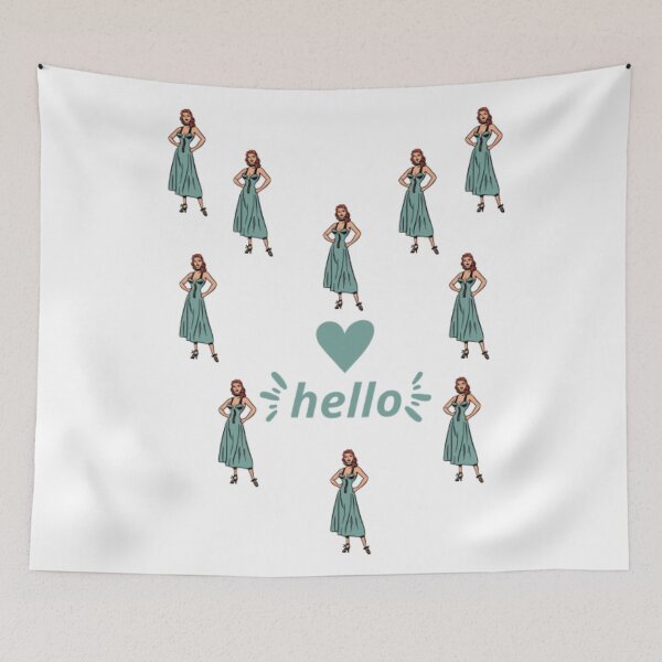 Item preview, hello designed and sold by Ikilukishop.