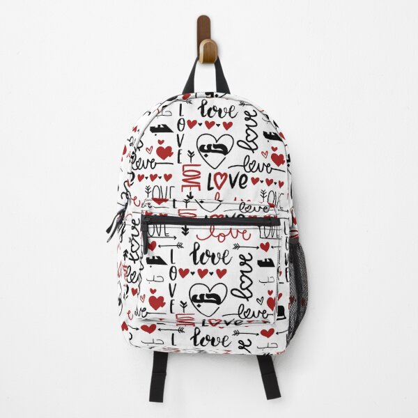 Item preview, Love in Arabic Calligraphy Hub Hubb حب White Black Red designed and sold by ZamZamDesign.
