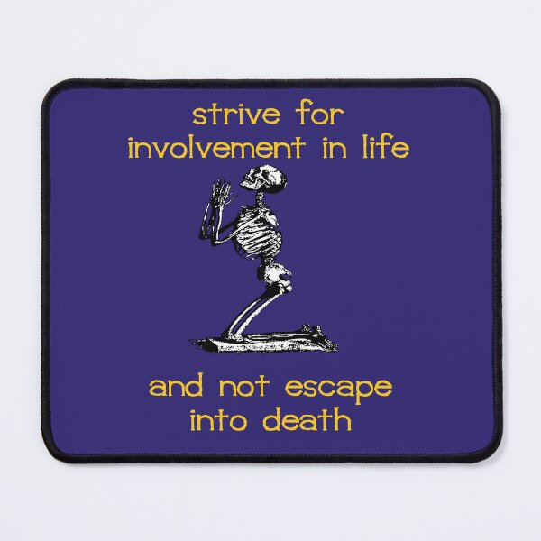 Item preview, Strive For Involvement In Life Atheist Belief Quote designed and sold by taiche.