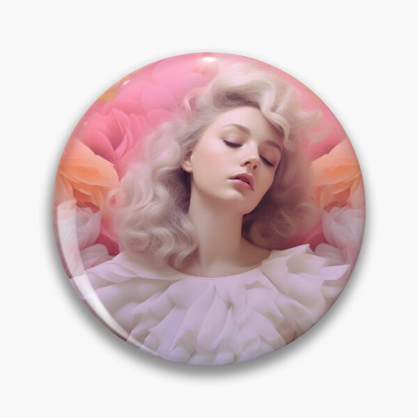 Item preview, Image of a girl posing on a pink background designed and sold by HaberkaDesign.