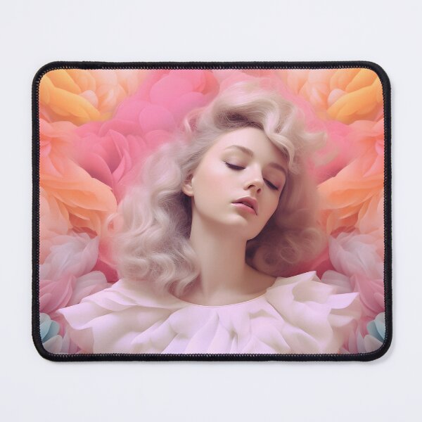 Item preview, Image of a girl posing on a pink background designed and sold by HaberkaDesign.