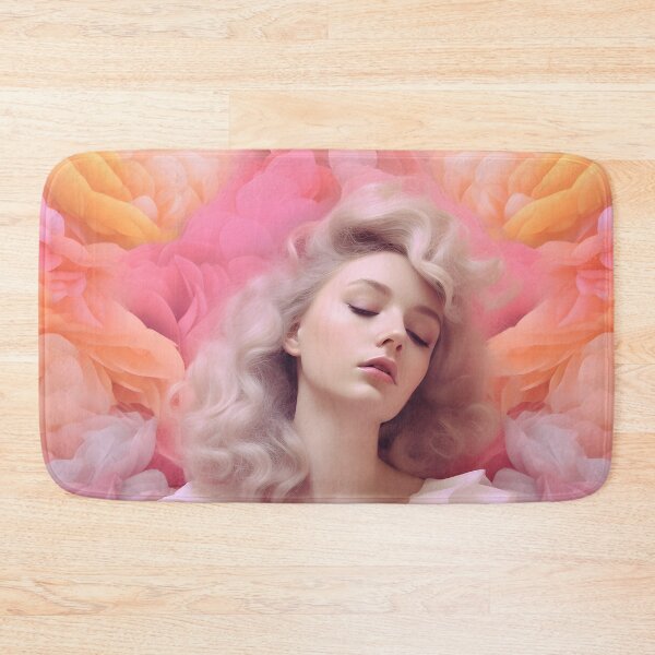 Item preview, Image of a girl posing on a pink background designed and sold by HaberkaDesign.