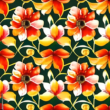Artwork thumbnail, Flower Pattern "Maria" by Patterns For Products