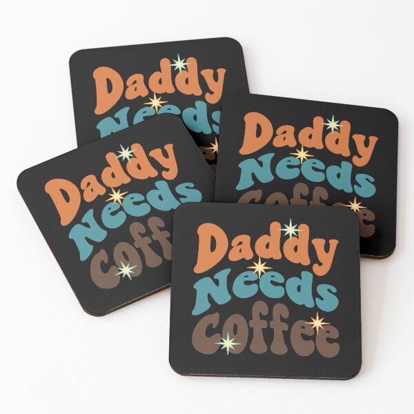 Item preview, Daddy Needs Coffee Vintage Retro Typography Illustration designed and sold by Itaya Art.